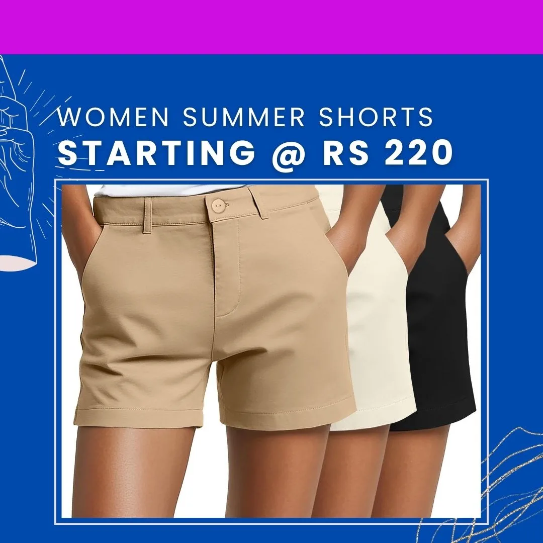 Women Summer Shorts Starting @ Rs 220